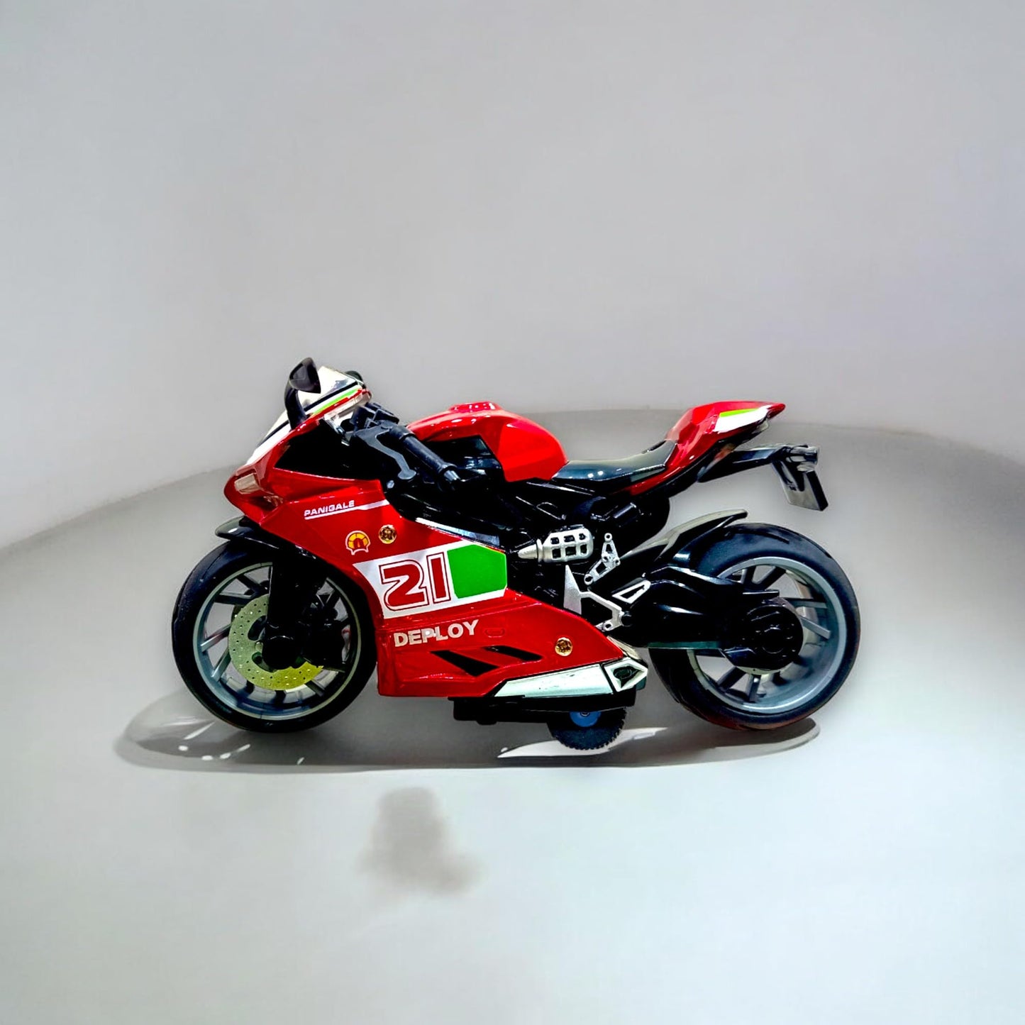 Sport Diecast Metal 1:14 Exclusive Alloy Metal Pull Back Die-cast Bike Pullback Toy Motorcycle with Multicolor & Boys Gifts Toys for Kids, Kawasaki Ninja H2R Model Bike (White)