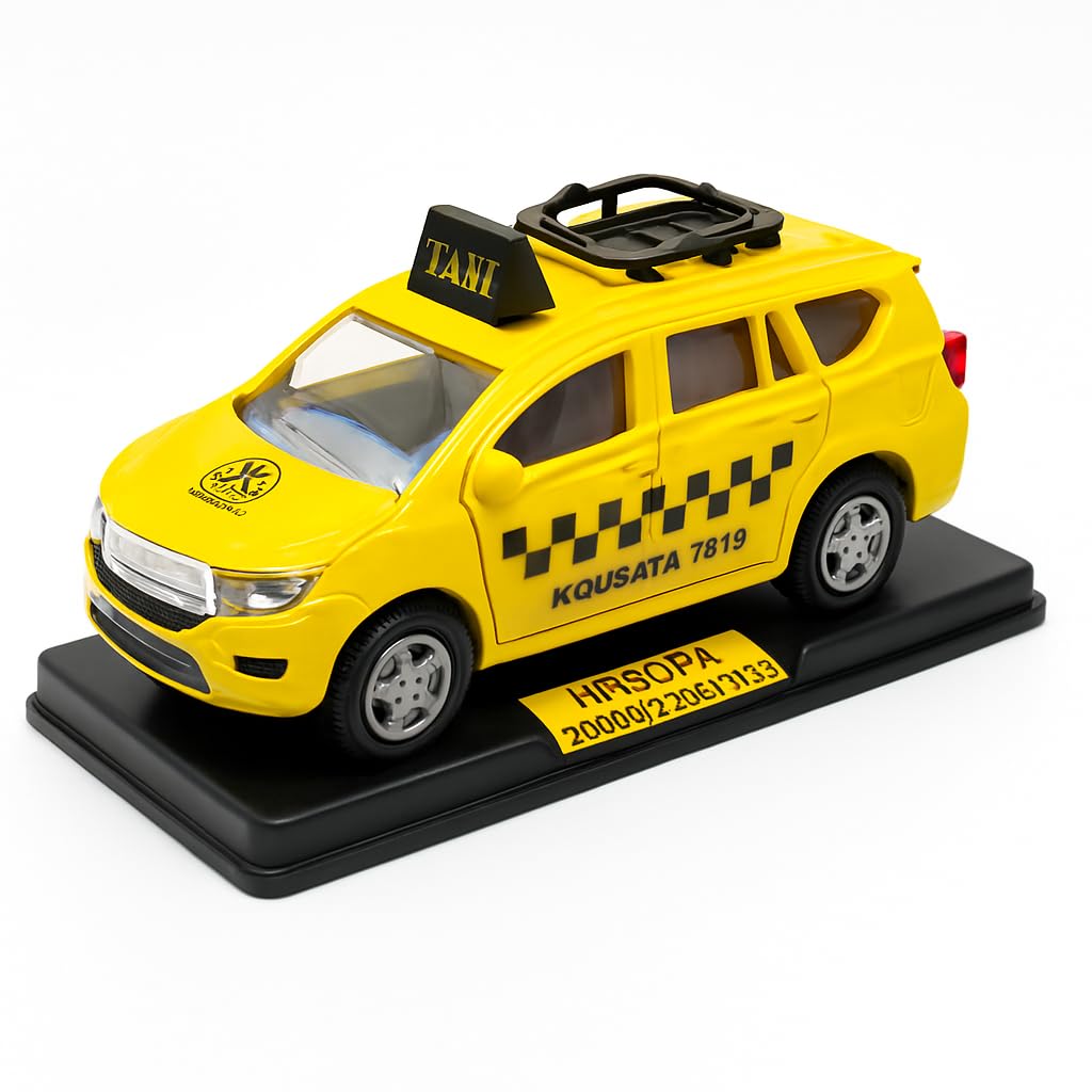 Police Die-Cast Model Car, 1:32 Scale, White, Pull Back Mechanism with Display Box (Tourist Edition)
