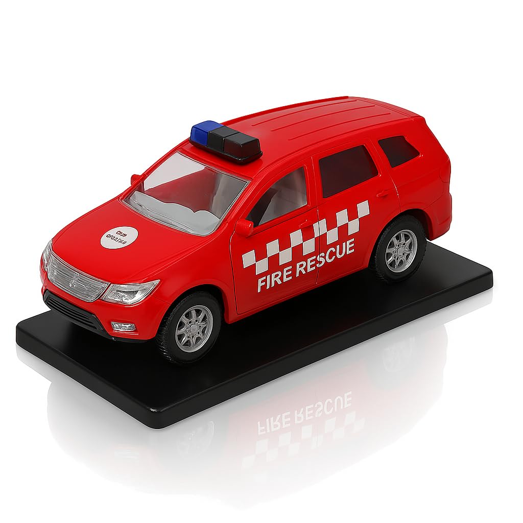 Police Die-Cast Model Car, 1:32 Scale, White, Pull Back Mechanism with Display Box (Tourist Edition)